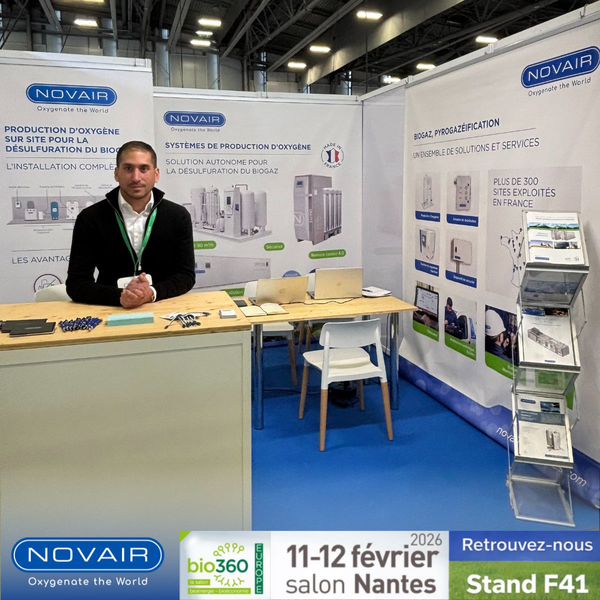 NOVAIR participe au salon Bio360 2026 : Solutions d’oxygène sur site pour la désulfuration du biogaz